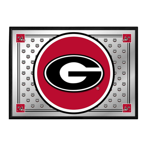 Georgia Bulldogs: Team Spirit - Framed Mirrored Wall Sign - The Fan-Brand