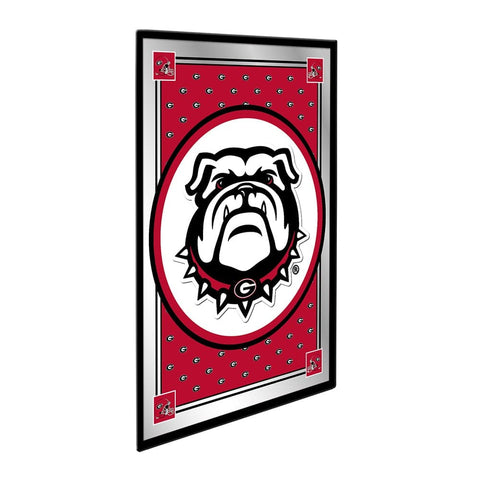 Georgia Bulldogs: Team Spirit, Uga - Framed Mirrored Wall Sign - The Fan-Brand