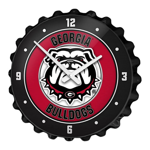 Georgia Bulldogs: Uga - Bottle Cap Wall Clock - The Fan-Brand