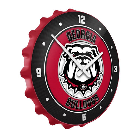 Georgia Bulldogs: Uga - Bottle Cap Wall Clock - The Fan-Brand