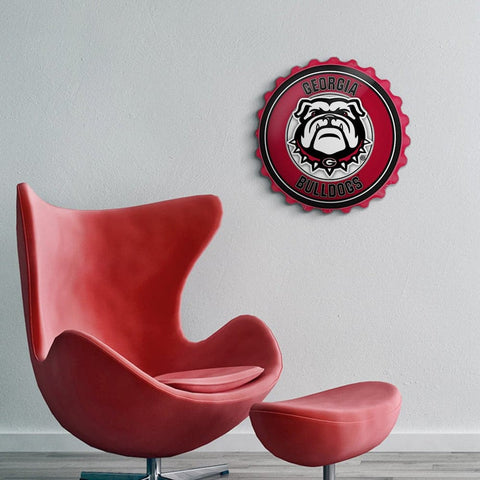 Georgia Bulldogs: Uga - Bottle Cap Wall Sign - The Fan-Brand