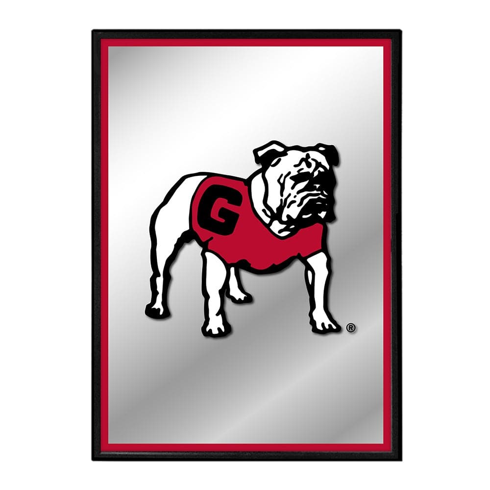 Georgia Bulldogs: Uga - Framed Mirrored Wall Sign - The Fan-Brand