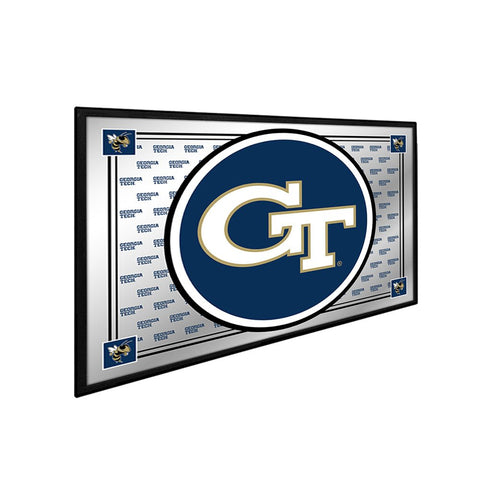 Georgia Tech Yellow Jackets: Team Spirit - Framed Mirrored Wall Sign - The Fan-Brand