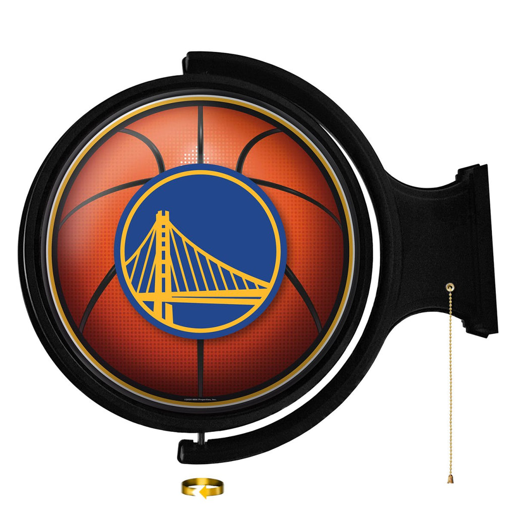 Golden State Warriors: Basketball - Original Round Rotating Lighted Wall Sign - The Fan-Brand