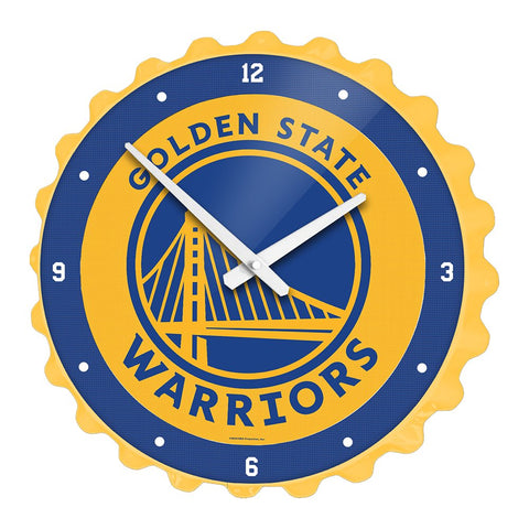 Golden State Warriors: Bottle Cap Wall Clock - The Fan-Brand