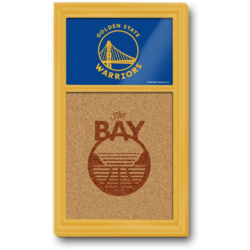 Golden State Warriors: Dual Logo - Cork Note Board - The Fan-Brand