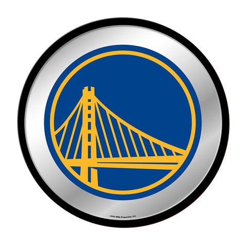 Golden State Warriors: Modern Disc Mirrored Wall Sign - The Fan-Brand