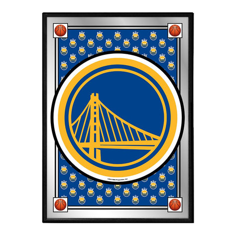 Golden State Warriors: Team Spirit - Framed Mirrored Wall Sign - The Fan-Brand