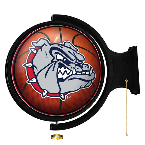 Gonzaga Bulldogs: Basketball - Original Round Rotating Lighted Wall Sign - The Fan-Brand