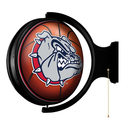 Gonzaga Bulldogs: Basketball - Original Round Rotating Lighted Wall Sign - The Fan-Brand
