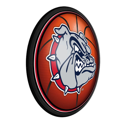 Gonzaga Bulldogs: Basketball - Round Slimline Lighted Wall Sign - The Fan-Brand