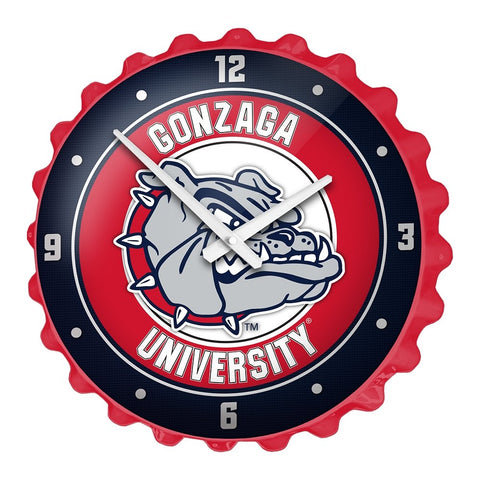 Gonzaga Bulldogs: Bottle Cap Wall Clock - The Fan-Brand