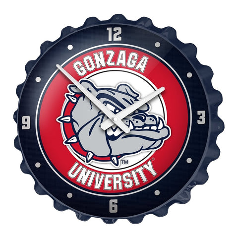 Gonzaga Bulldogs: Bottle Cap Wall Clock - The Fan-Brand