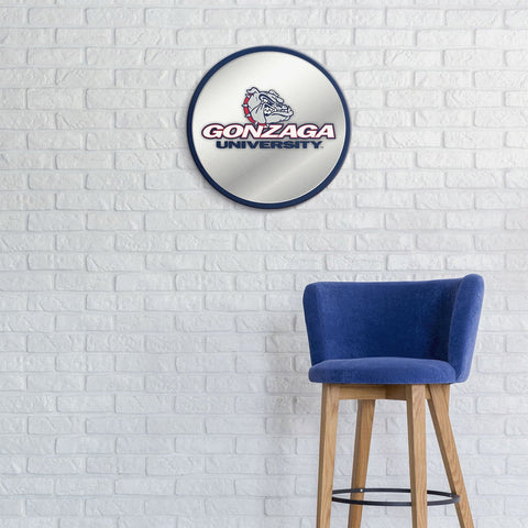 Gonzaga Bulldogs: Modern Disc Mirrored Wall Sign - The Fan-Brand