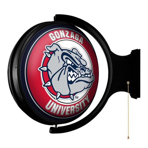 Gonzaga Bulldogs: Original Round Rotating Lighted Wall Sign - The Fan-Brand