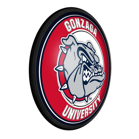 Gonzaga Bulldogs: Round Slimline Lighted Wall Sign - The Fan-Brand