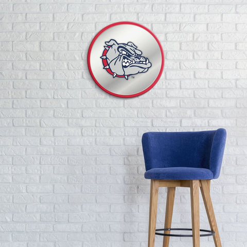 Gonzaga Bulldogs: Spike - Modern Disc Mirrored Wall Sign - The Fan-Brand
