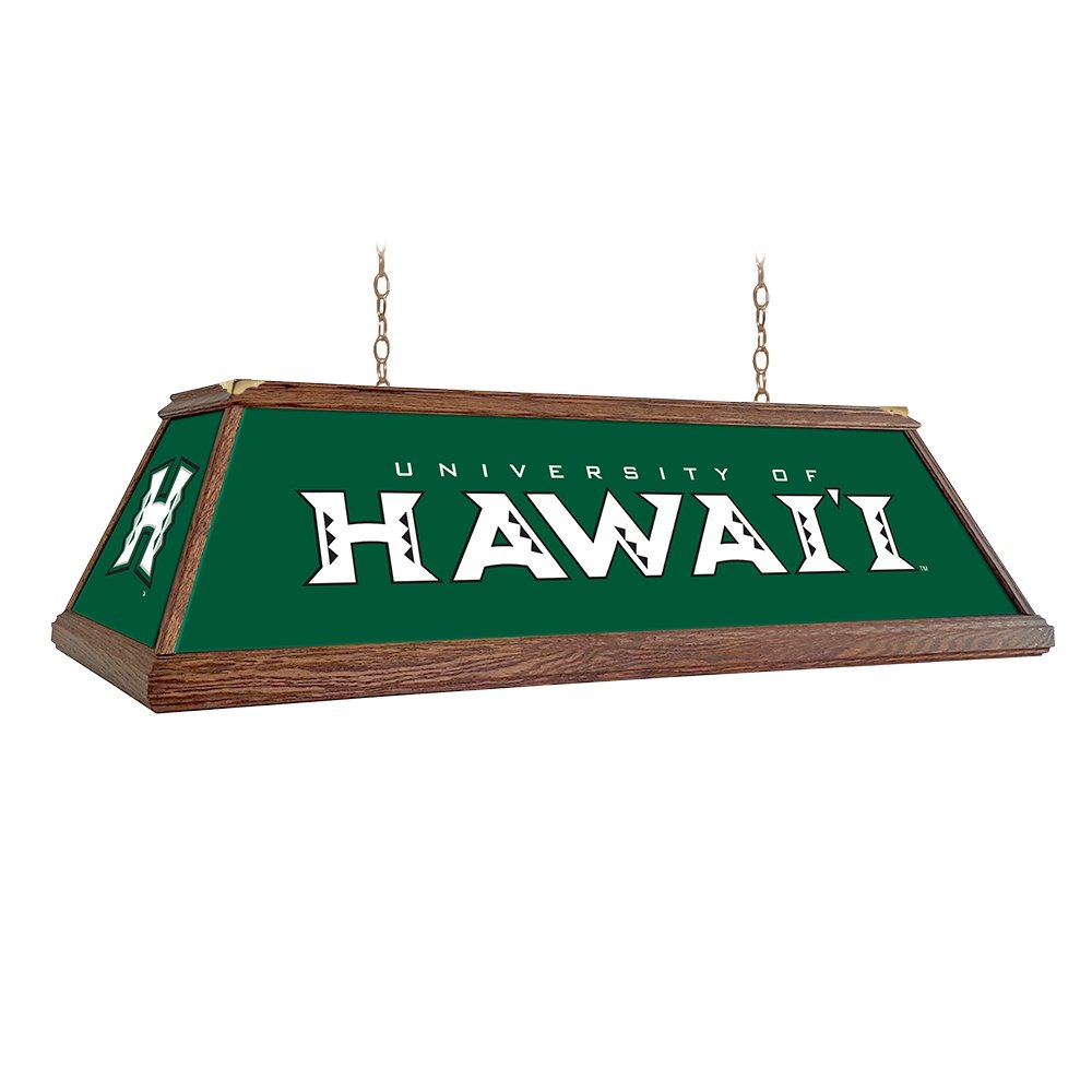 Hawaii Warriors: Premium Wood Pool Table Light - The Fan-Brand