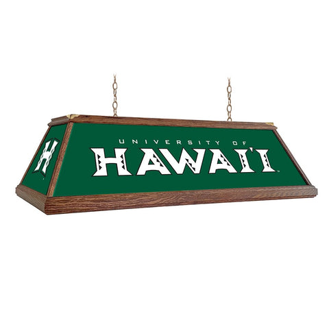 Hawaii Warriors: Premium Wood Pool Table Light - The Fan-Brand