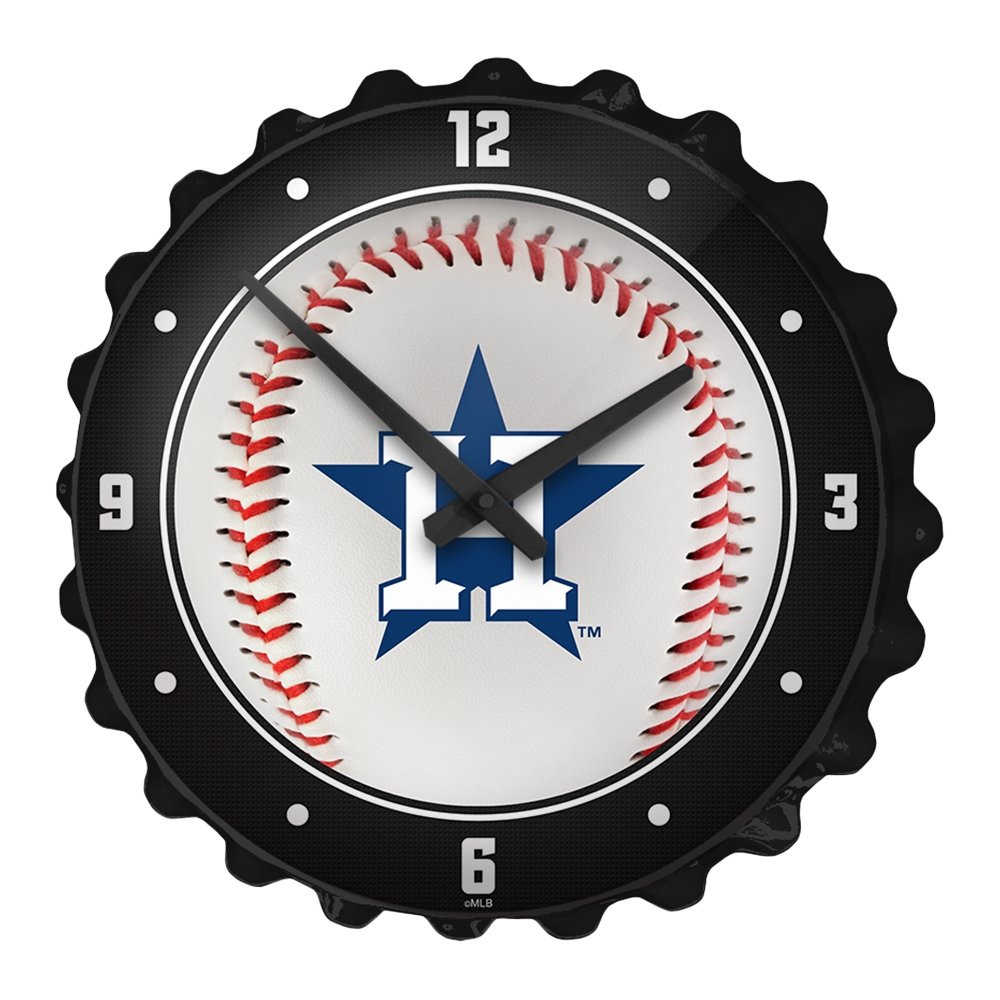 Houston Astros: Baseball - Bottle Cap Wall Clock - The Fan-Brand