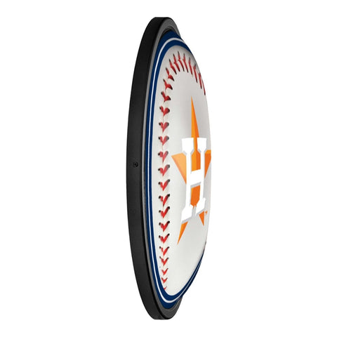 Houston Astros: Baseball - Round Slimline Lighted Wall Sign - The Fan-Brand