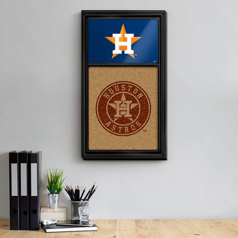 Houston Astros: Dual Logo - Cork Note Board - The Fan-Brand