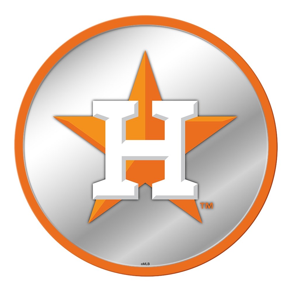 Houston Astros: Logo - Modern Disc Mirrored Wall Sign - The Fan-Brand