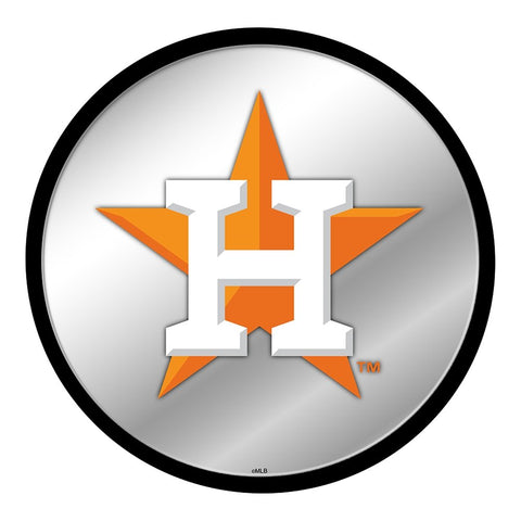 Houston Astros: Logo - Modern Disc Mirrored Wall Sign - The Fan-Brand