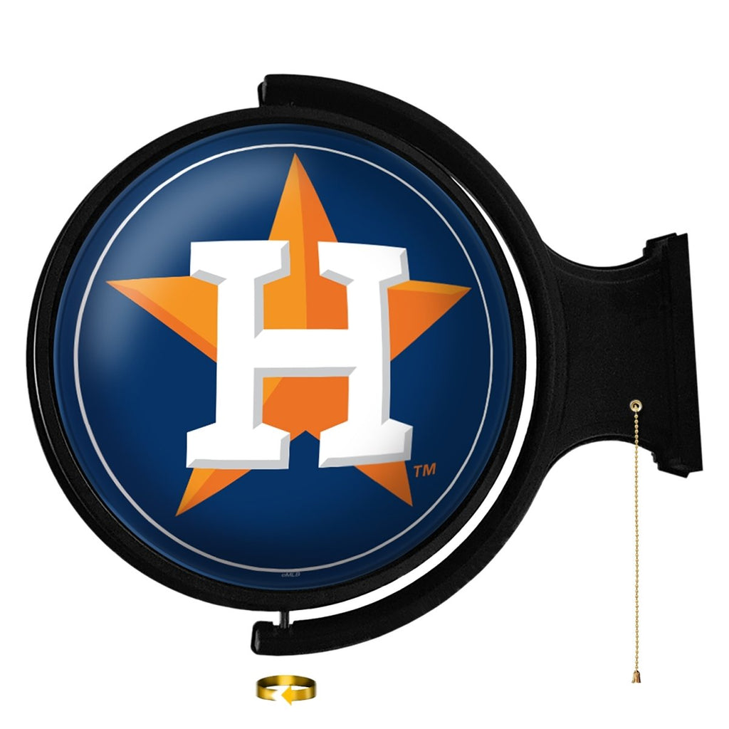 Houston Astros: Logo - Original Round Rotating Lighted Wall Sign - The Fan-Brand
