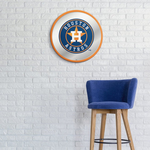 Houston Astros: Modern Disc Mirrored Wall Sign - The Fan-Brand