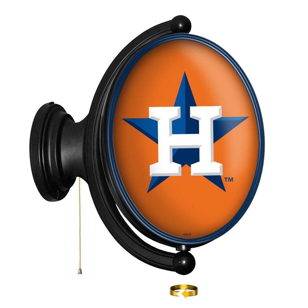 Houston Astros: Original Oval Rotating Lighted Wall Sign - The Fan-Brand