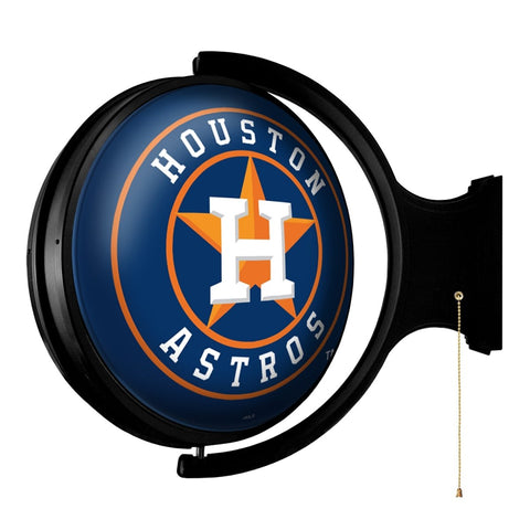 Houston Astros: Original Round Rotating Lighted Wall Sign - The Fan-Brand