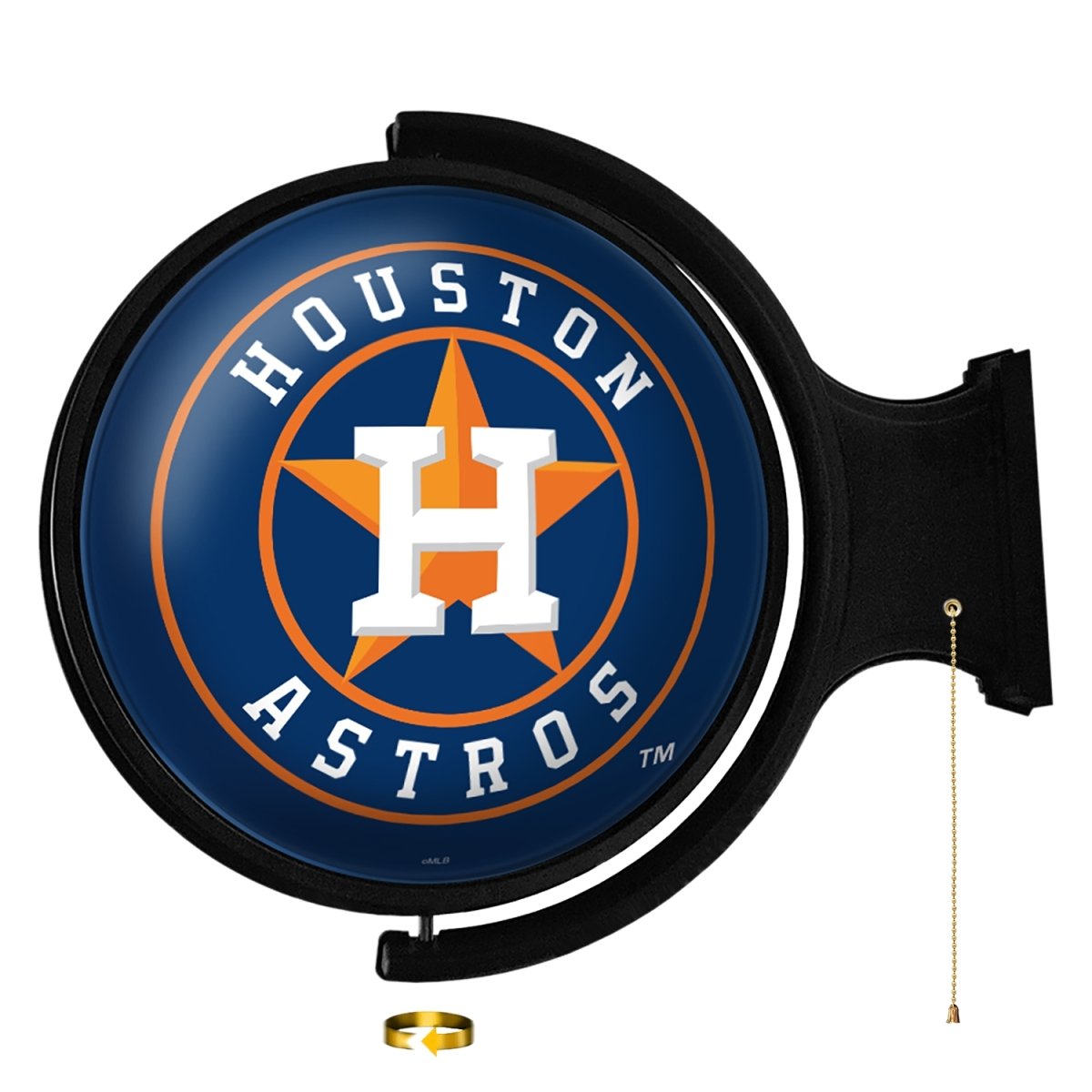 Houston Astros: Original Round Rotating Lighted Wall Sign - The Fan-Brand