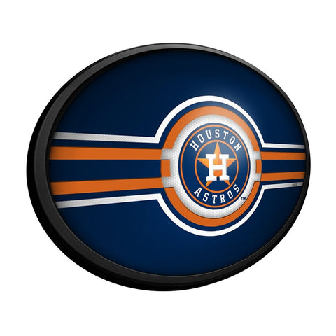 Houston Astros: Oval Slimline Lighted Wall Sign - The Fan-Brand