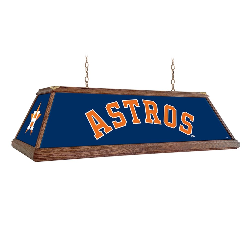 Houston Astros: Premium Wood Pool Table Light - The Fan-Brand