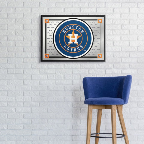 Houston Astros: Team Spirit - Framed Mirrored Wall Sign - The Fan-Brand