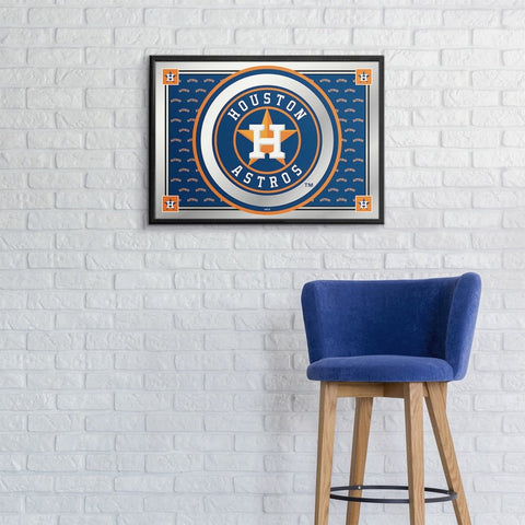 Houston Astros: Team Spirit - Framed Mirrored Wall Sign - The Fan-Brand