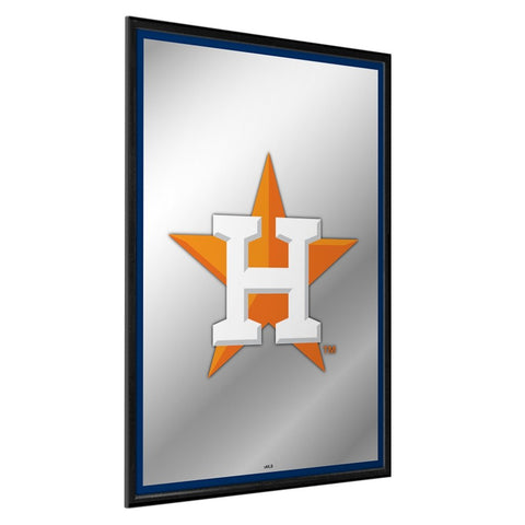 Houston Astros: Vertical Framed Mirrored Wall Sign - The Fan-Brand