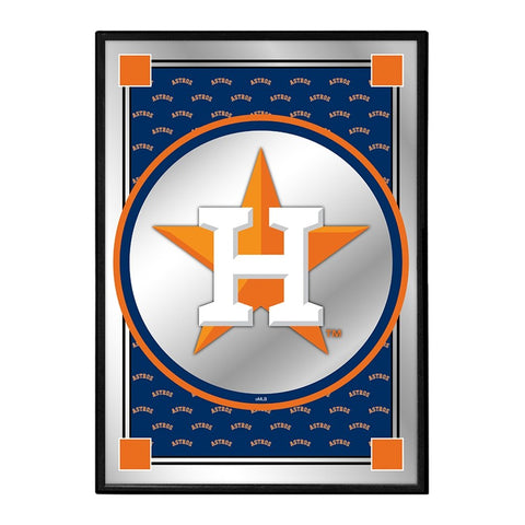 Houston Astros: Vertical Team Spirit - Framed Mirrored Wall Sign - The Fan-Brand