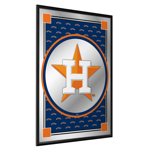 Houston Astros: Vertical Team Spirit - Framed Mirrored Wall Sign - The Fan-Brand