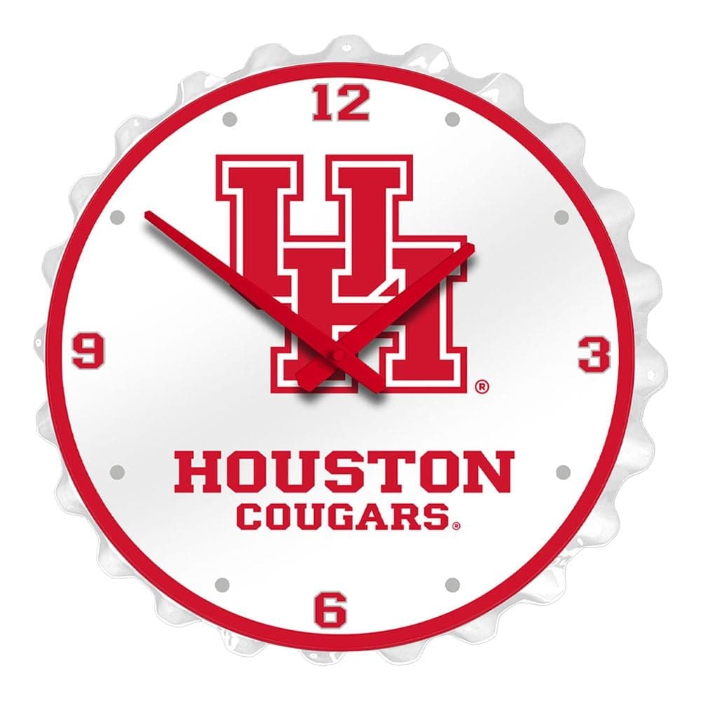 Houston Cougars: Cougars - Bottle Cap Wall Clock - The Fan-Brand