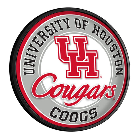 Houston Cougars: Cougars - Slimline Lighted Wall Sign - The Fan-Brand