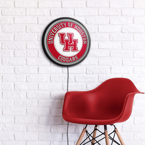 Houston Cougars: Slimline Lighted Wall Signs - The Fan-Brand