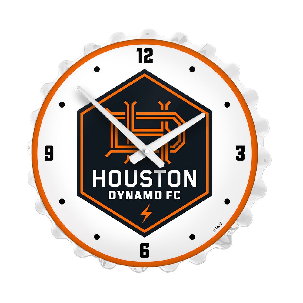Houston Dynamo: Bottle Cap Lighted Wall Clock - The Fan-Brand
