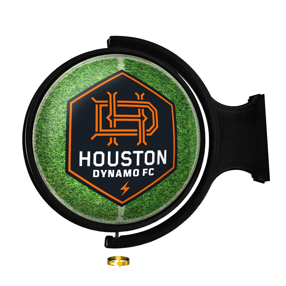 Houston Dynamo: Pitch - Original Round Rotating Lighted Wall Sign - The Fan-Brand