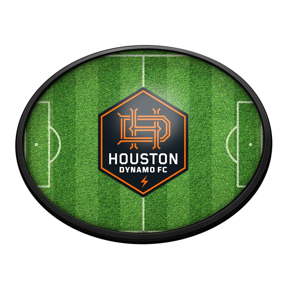 Houston Dynamo: Pitch - Oval Slimline Lighted Wall Sign - The Fan-Brand