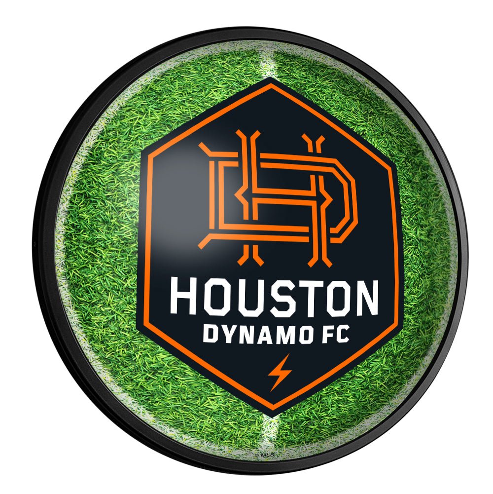 Houston Dynamo: Pitch - Round Slimline Lighted Wall Sign - The Fan-Brand