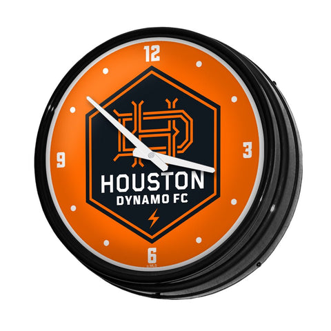 Houston Dynamo: Retro Lighted Wall Clock - The Fan-Brand