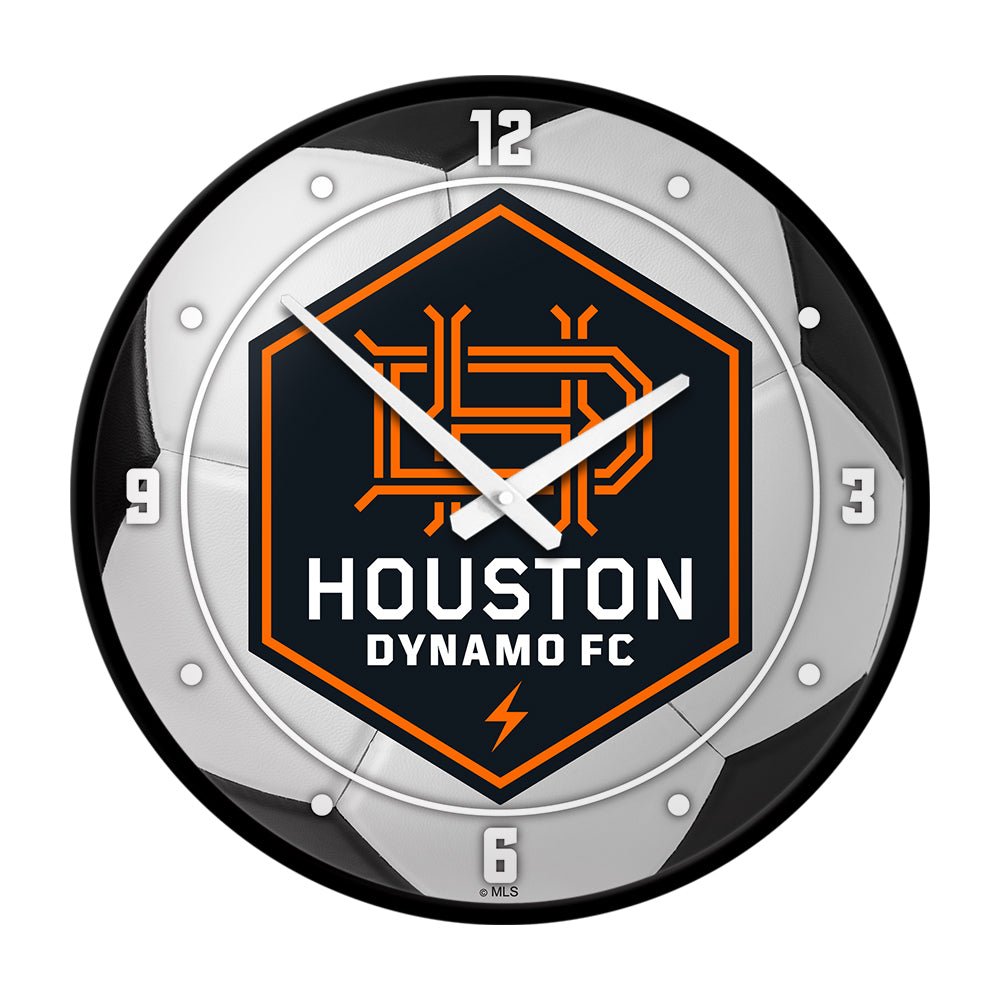 Houston Dynamo: Soccer Ball - Modern Disc Wall Clock - The Fan-Brand