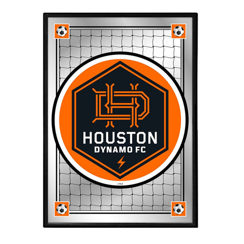 Houston Dynamo: Team Spirit - Framed Mirrored Wall Sign - The Fan-Brand